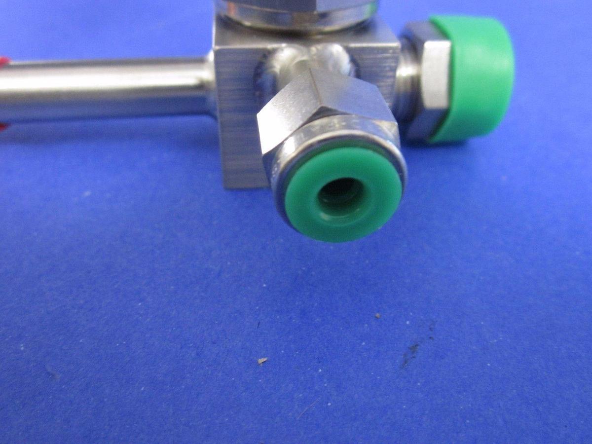 Nupro SS-4BK-1C-9ABAA Bellows Sealed Valve w/ NC Actuator, 3 Way