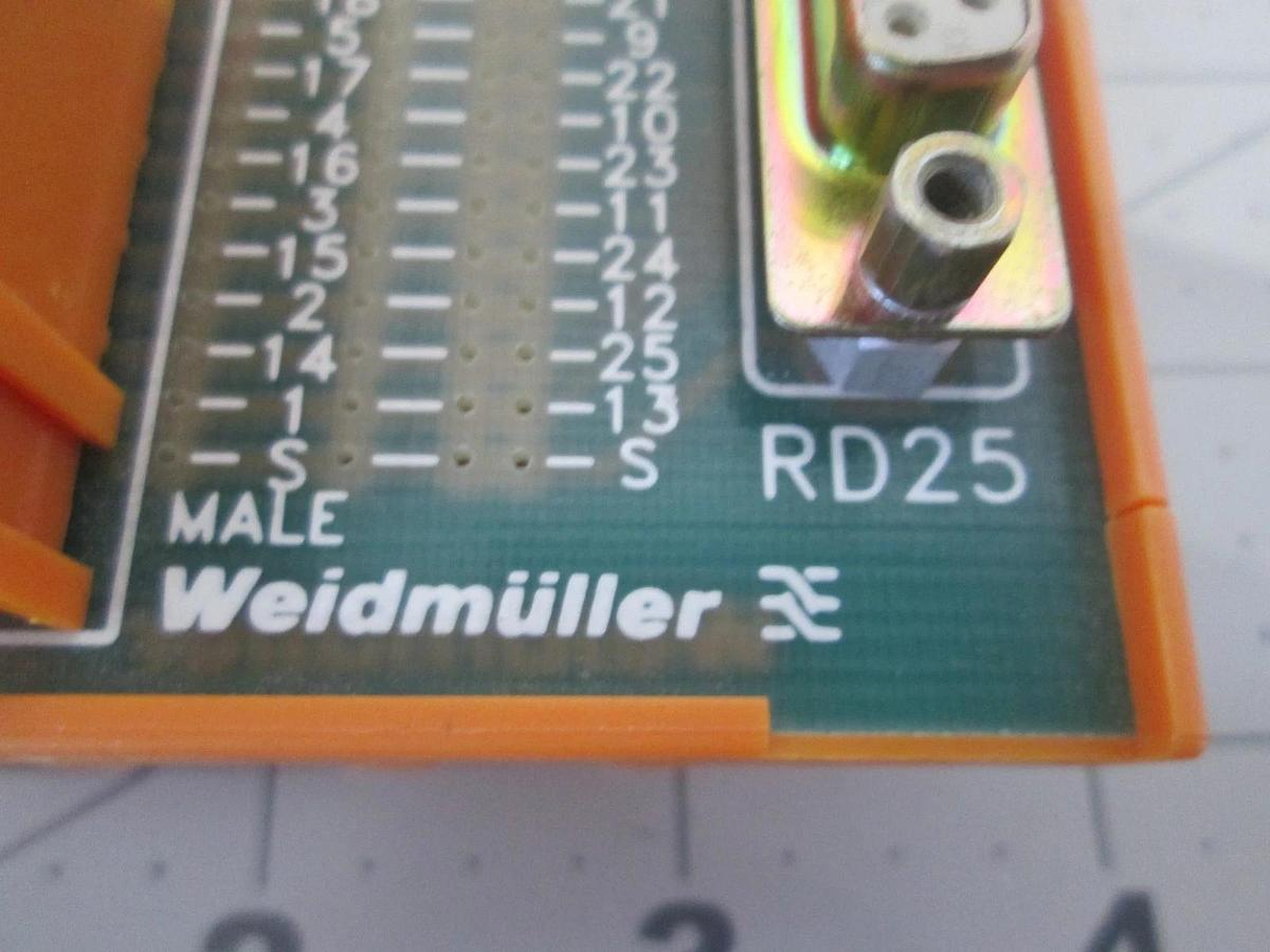 Weidmuller, RD25, 25 Pin D SUB Connector, New