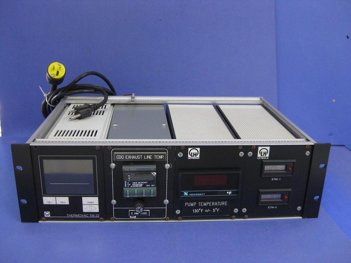 Used LH Leybold Vacuum and Temperature Controller Module Assy w/ Thermovac TM22