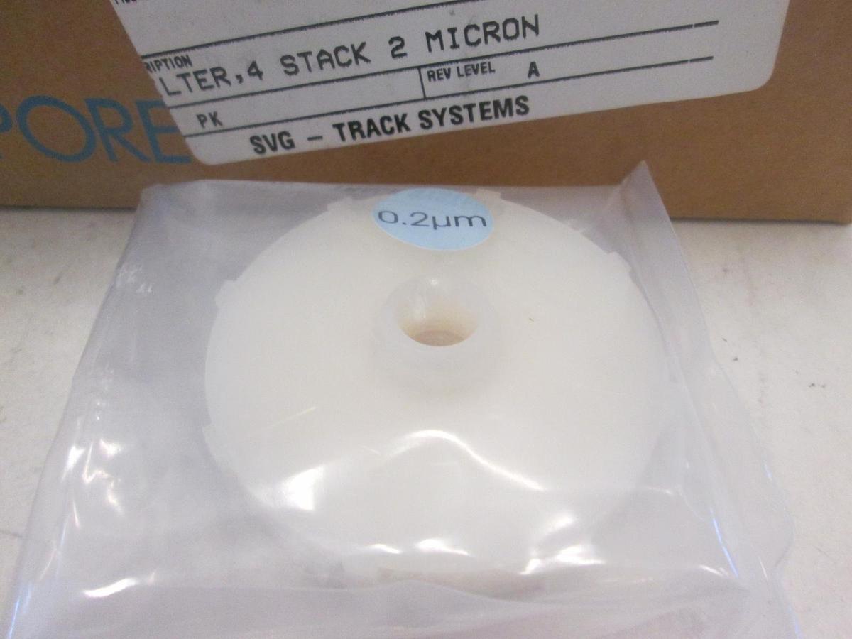Millipore, WGFG04HP6, FILTER, 4 STACK 2 MICRON, New, Lot of 5 Filters