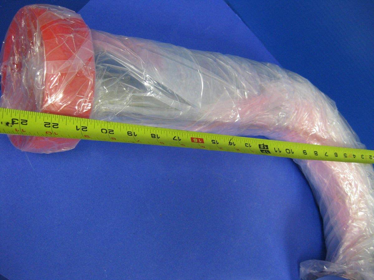 Stainless Steel Vacuum Pipe 180° Elbow "J" Shape, ISO-100 , 22"L, New