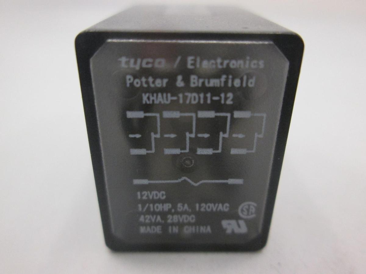 Used Potter & Brumfield, KHAU-17D11-12, 12VDC Relay, Used