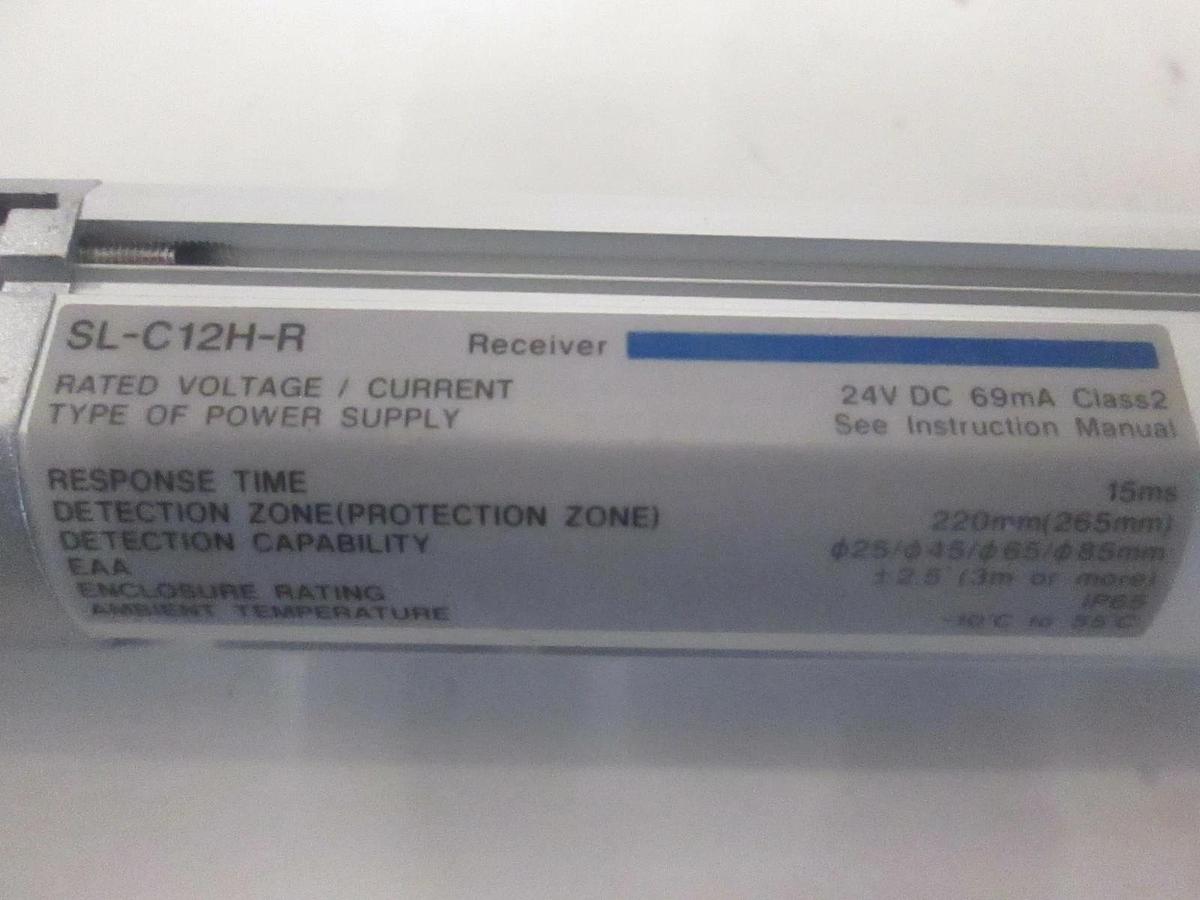 Used Keyence SL-C12H-R, 24 VDC Light Curtain Receiver, Used