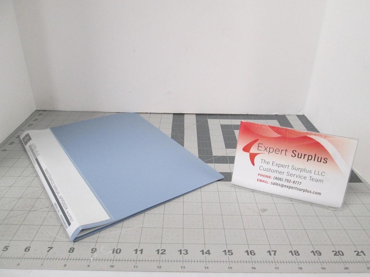 Used TEL Tokyo, ALPHA-8S, Maintenance Manual Appendix, As-D-Poly, Used