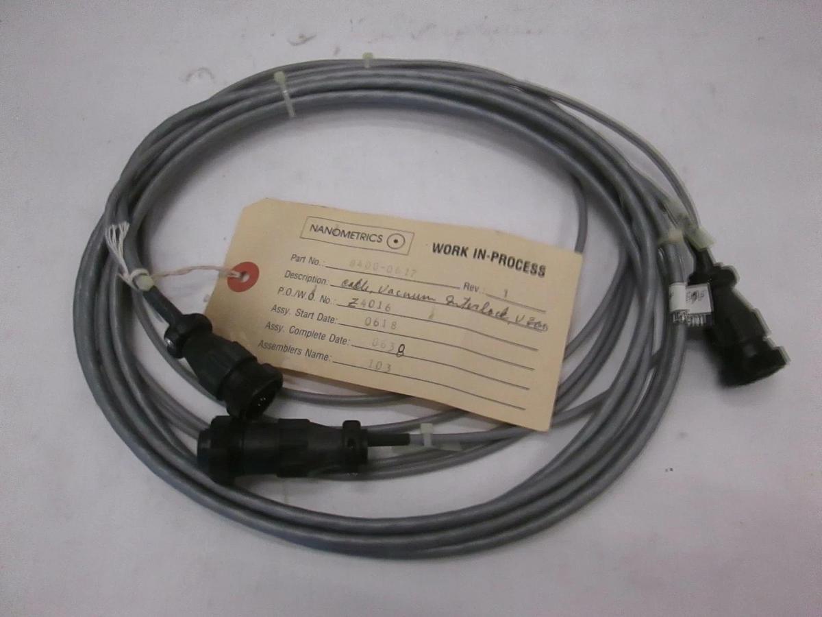 Used Nanometric Cable, Vacuum Interlock, V300, 8400-0617, Used