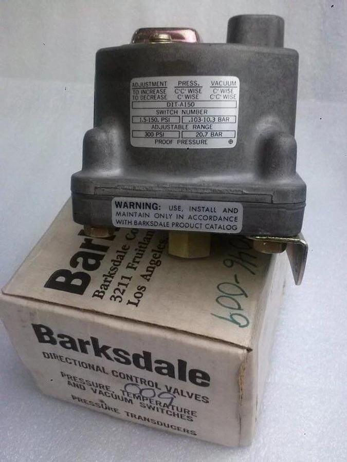 Barksdale DIT-A150 Directional Control Valve, 150 psi, NIB