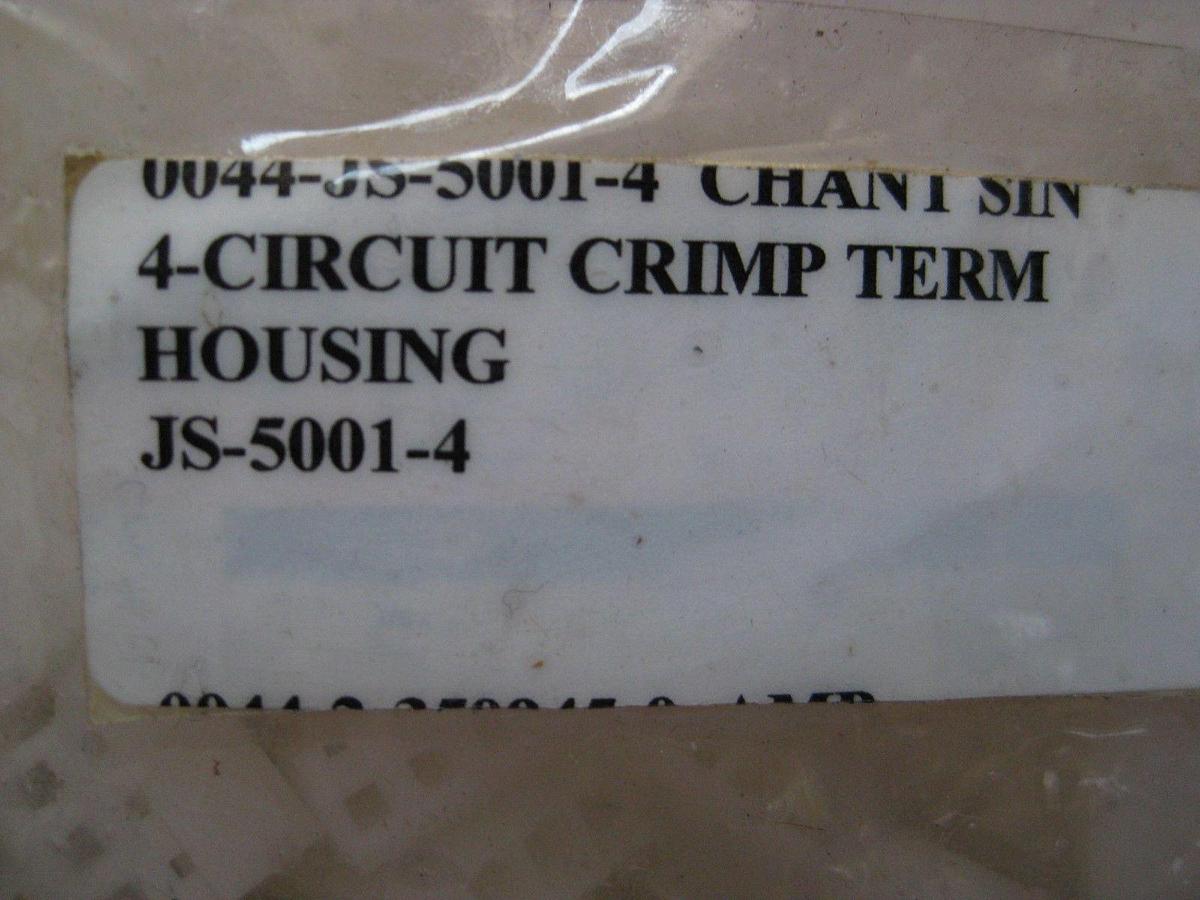 4 Position Crimp Term Housing JS-5001-4, Lot of 900+