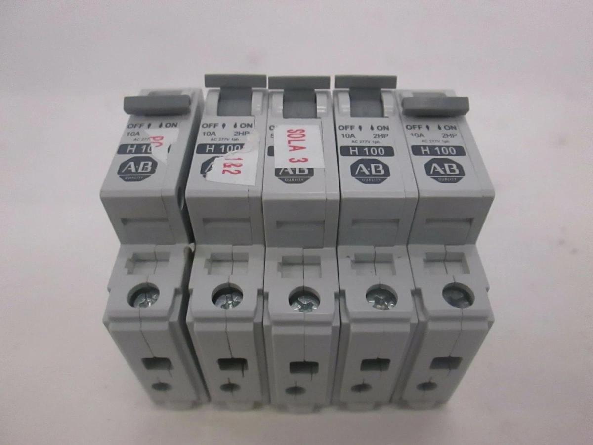 Used Allen Bradley, H100, Circuit Breaker, Used, Lot of 5