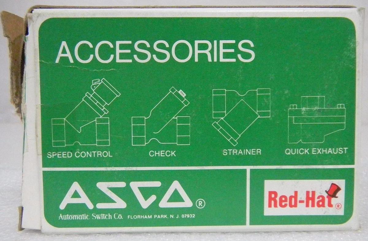 Used Asco red hat US8030A17J Valve, 15.4 W, 1/2" Pipe, 120/60 Hz, NEW