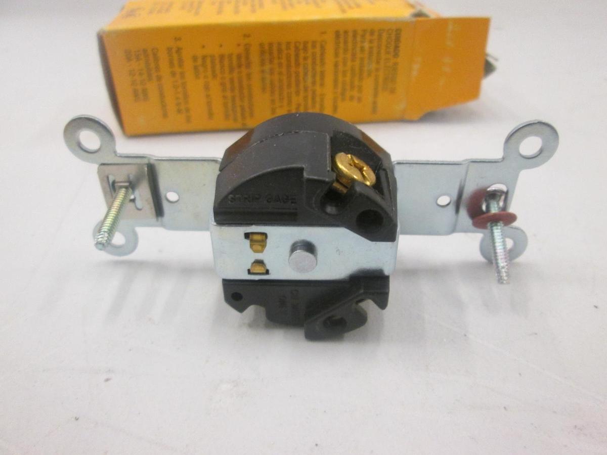 Used Hubbell, HBL4560, Twist Lock Single Receptacle, 2 Pole, New