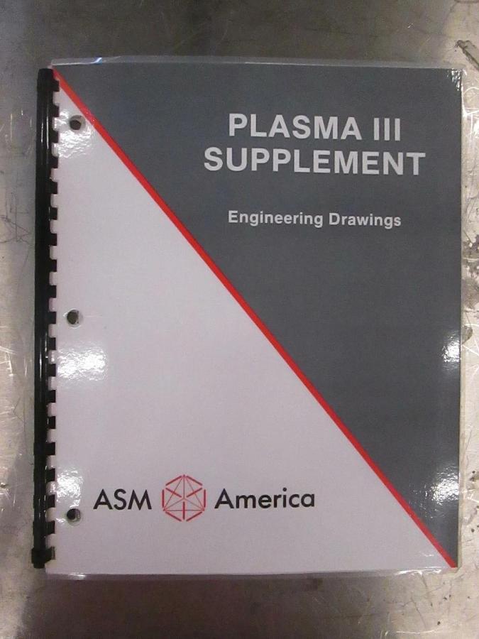 Used ASM America Plasma Enhanced CVD 111 Supplement Engineering Drawings, Used