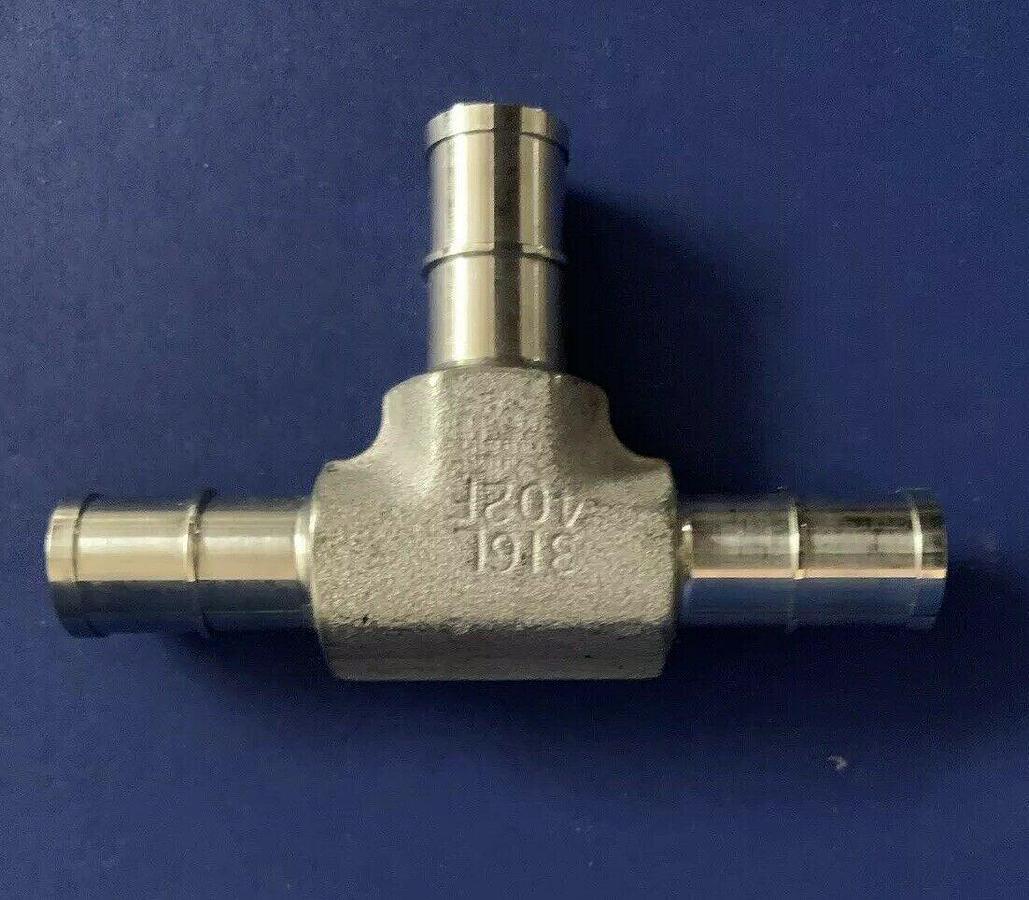Parker  6-6-6-YJY Automatic Buttweld Union TEE, Lot of 6 New