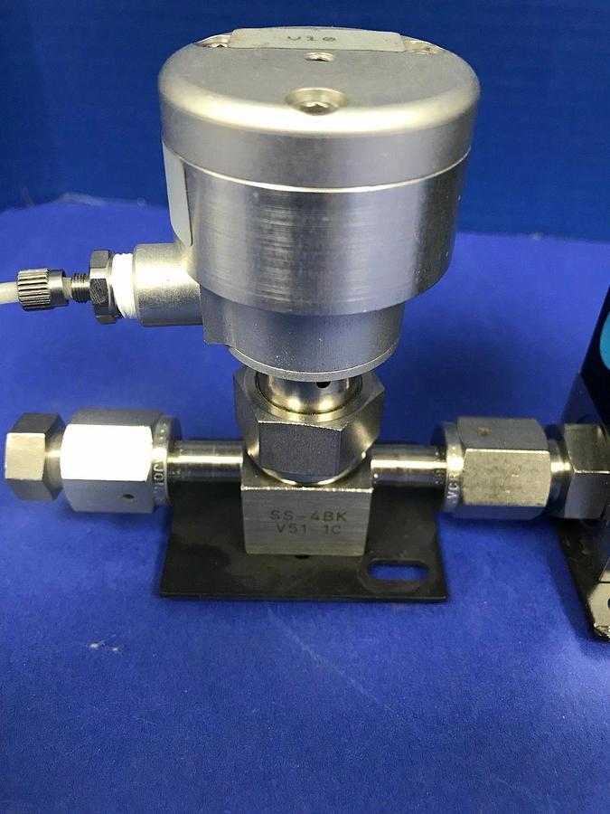 Used Unit UFC-1500A MFC Assy, N2, 1 SLM w/ SS-4BK-V51-1C Valve, Used