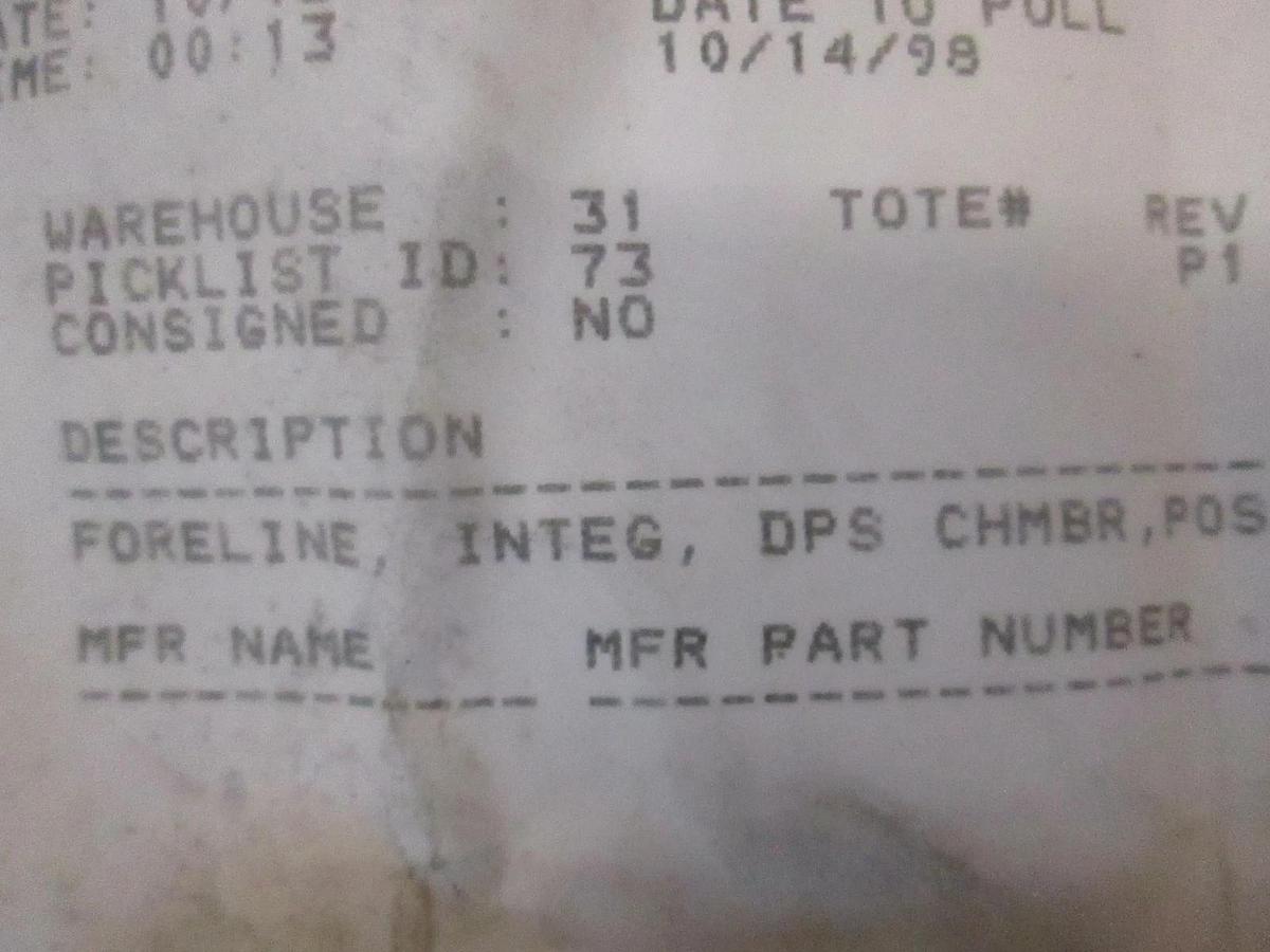 Used AMAT, Foreline, Integ, DPS Chamber, Pos, New