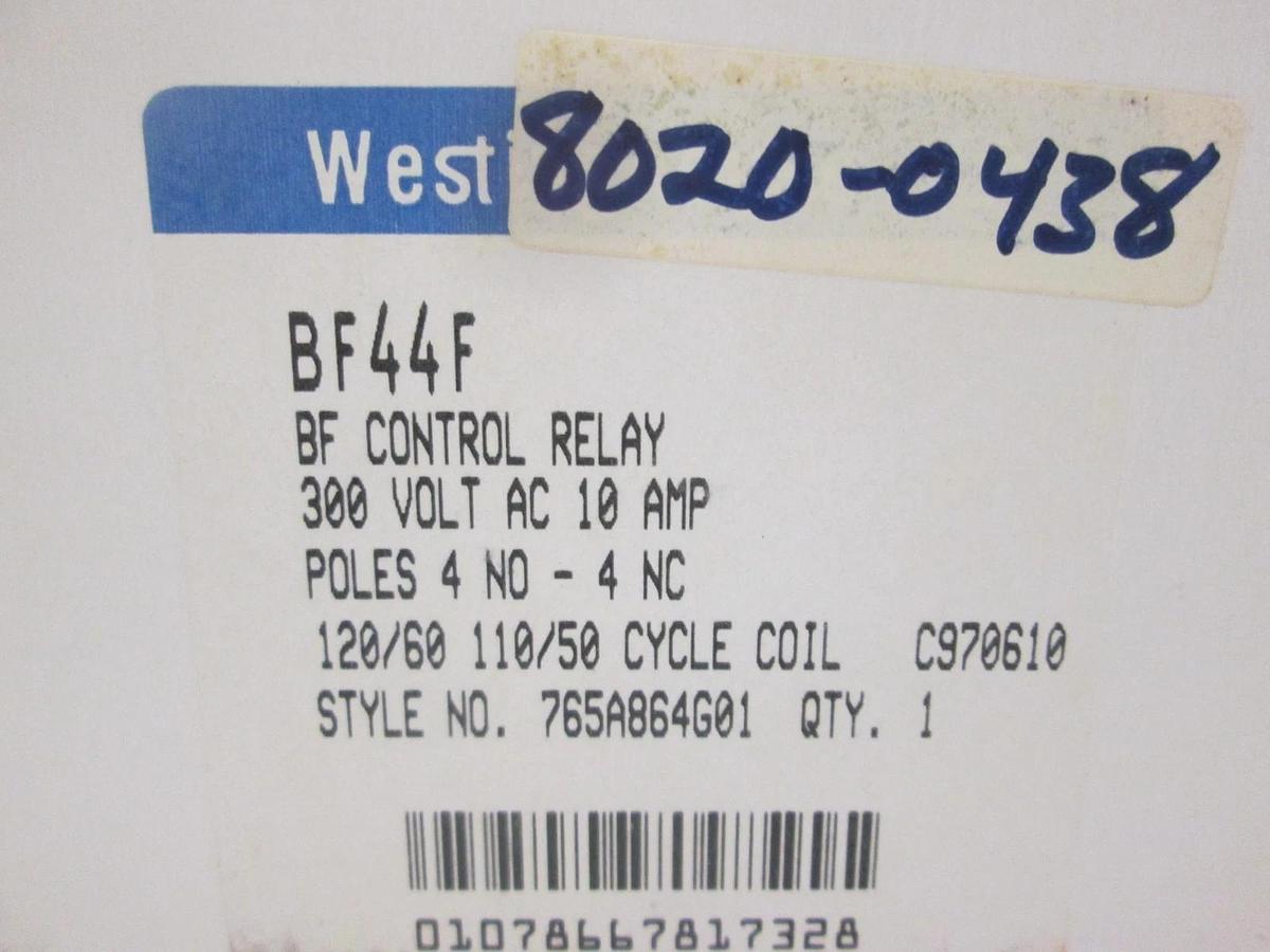 Used Cutler-Hammer, BF44F, Contactor, 4 Pole, 300 V, 10A, New