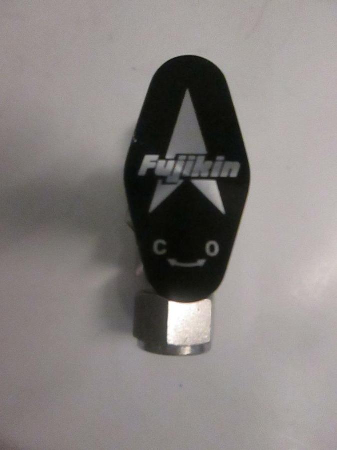 Used Fujikin 1/2 Turn Shut Off Valve, TEL 0120-064661, 1/2" Swagelok