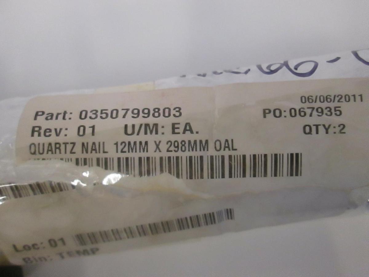 MRL Sandvik Quartz Nail, 0350799803,12MM x 298MM OAL, New, Lot of 2