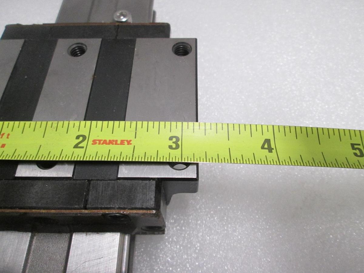 Used THK, HRW27, Linear Bearing Guide Block w/ Guide Rail, Used