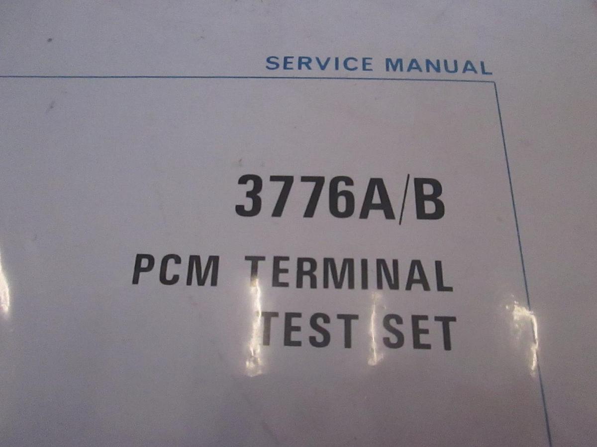Used HP 3776A/B PCM Terminal Test Set Service Manual, Used
