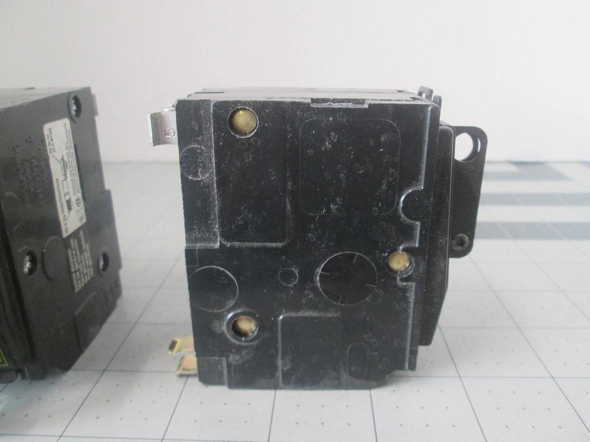 Square D, 2 Pole, Circuit Breaker, 10A, 120/240V, Used, Lot of 7