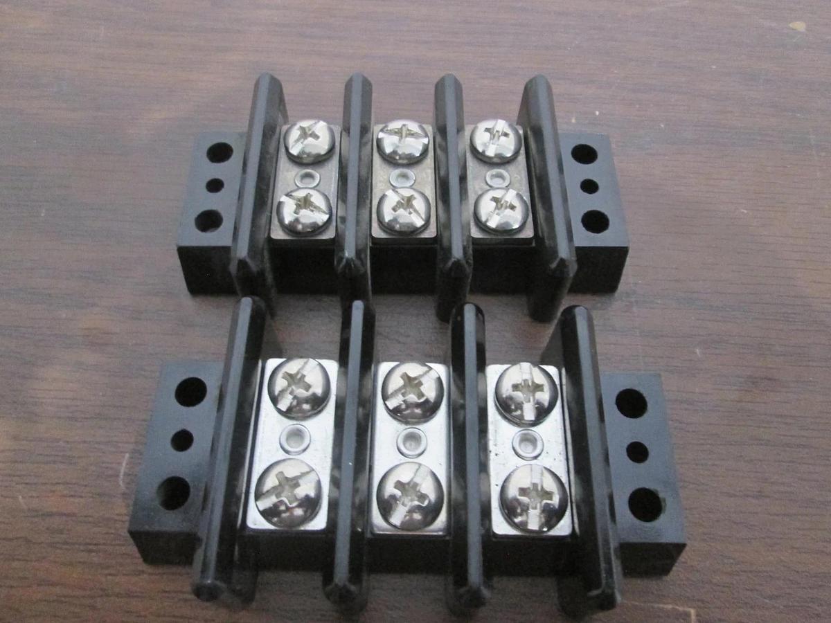 Used Kulka, 603, 3 Position, 31-103942-00, Terminal Block, Used, Lot of 2