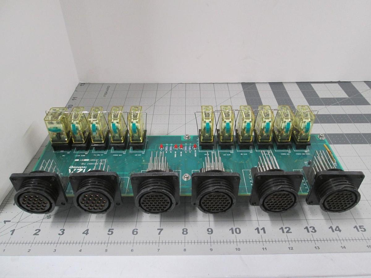 Aviza, 2019991-001, EMO Breakout PCB w/ 10 RHIB ULC DC24, New