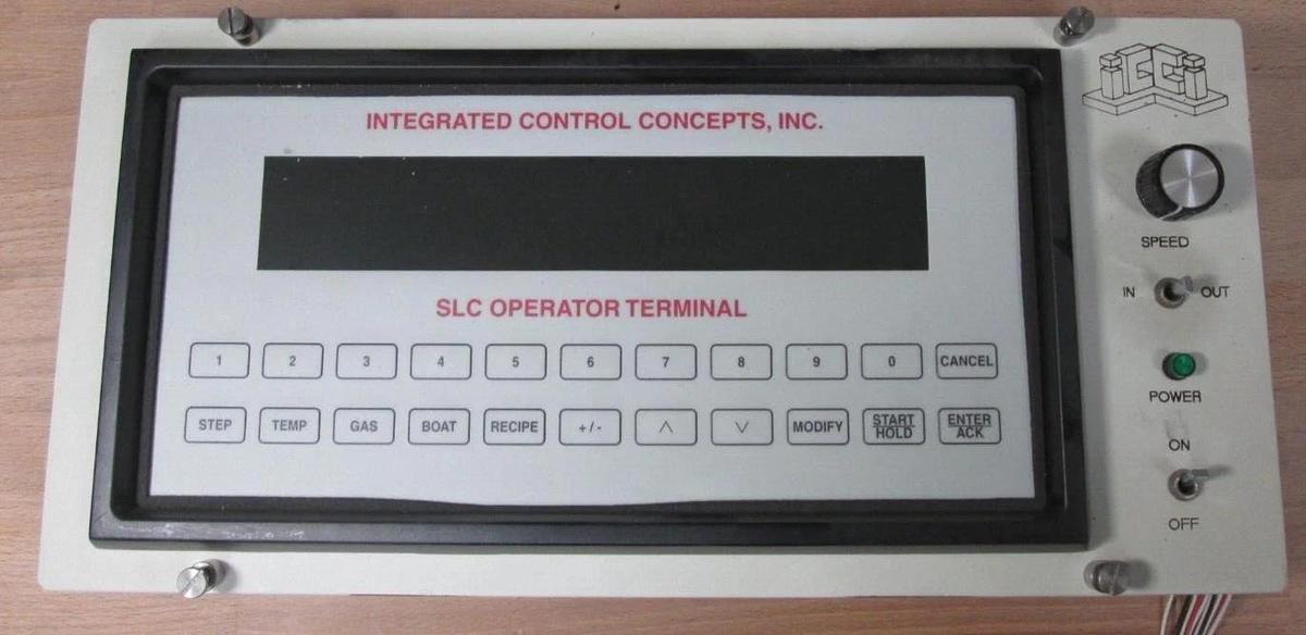 Used ICCI SLC Operator Terminal Display 8002755, with panel furnace ready to install