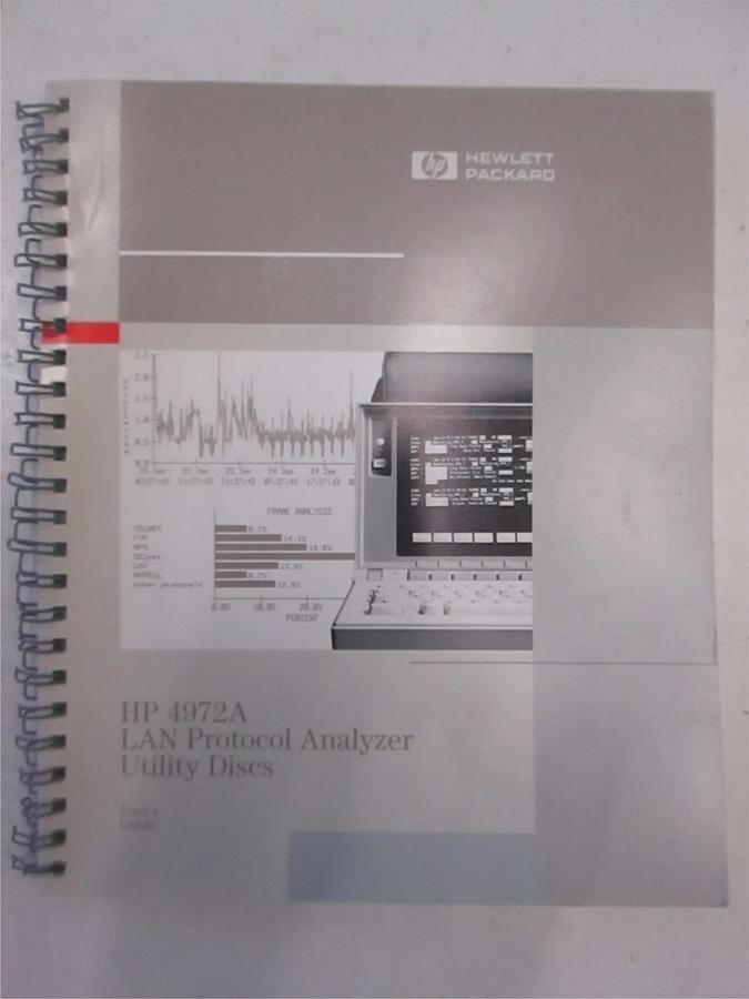 Used HP 4972A LAN Protocol Analyzer Utility Discs User Guide, Used