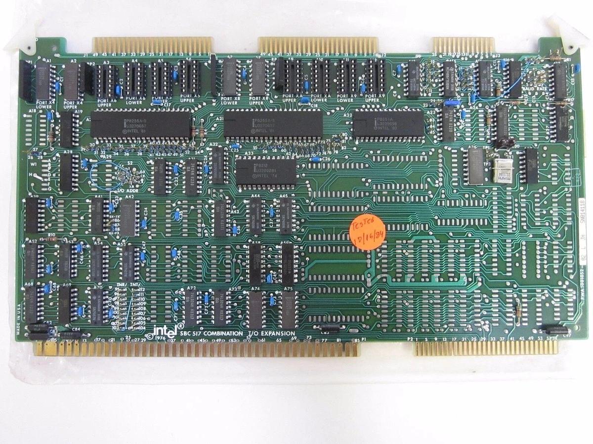 Used Intel SBC 517 Combination I/O Expansion PCB, PWA-1001052-02