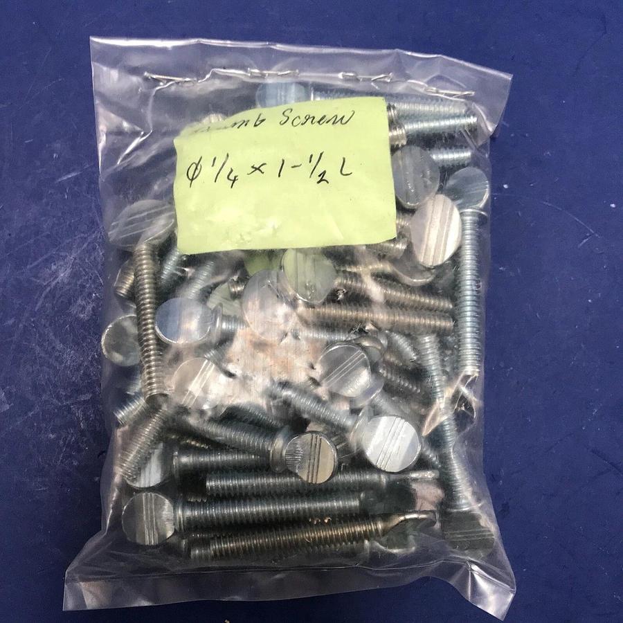 1/4 X 1-1/2 Thumb Screw, Type P - Mixed With and Without Shoulder, Lot of 47