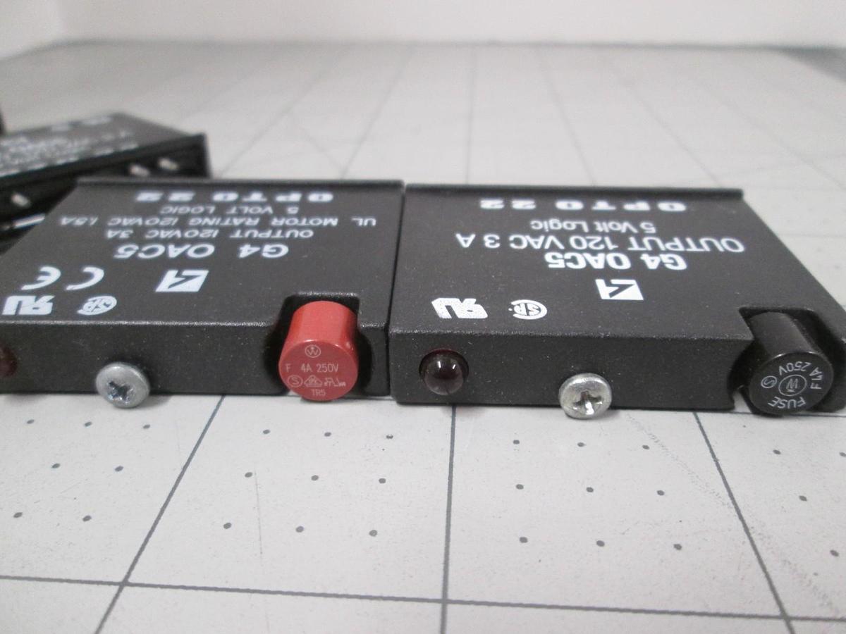 Used Opto 22, G4 OAC5, Digital Output Module, Used, Lot of 4
