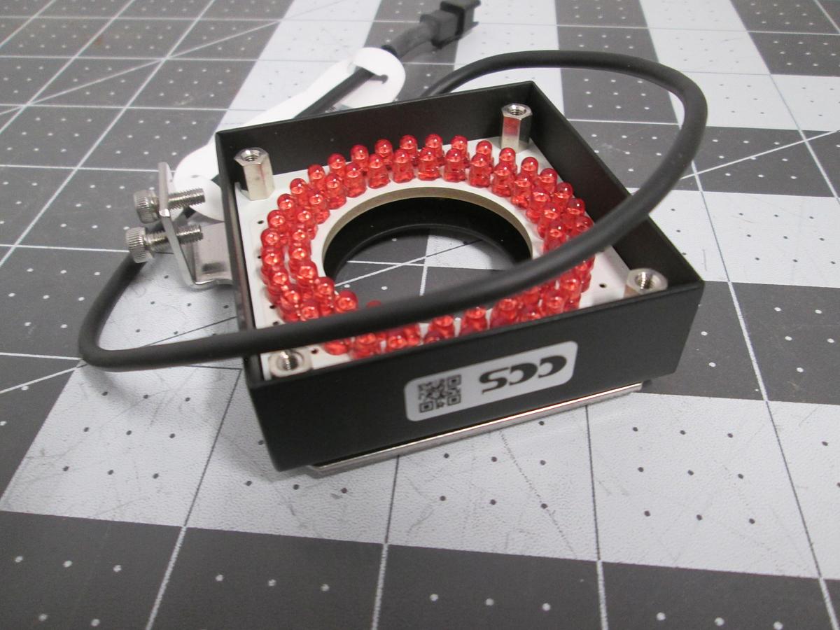 Used CCS Inc SQR-56 Machine Vision LED Ring Light 12V 3W Industrial Inspection