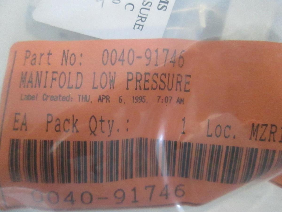 Used AMAT, Manifold Low Pressure, 0040-91746, New