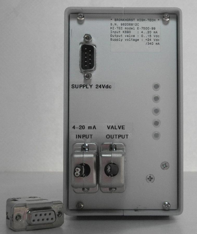 Used Bronkhorst High-Tech E-7500-99 Controller, Supply Voltage: +24VDC/340MA