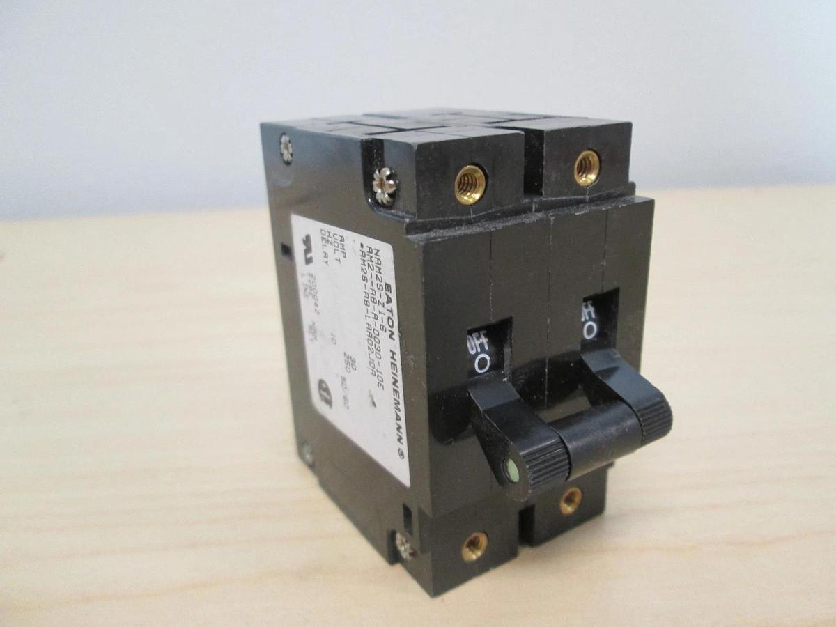 Used Heinemann, AM2-AB-A-0030-10E, 2 Pole Circuit Breaker, 250V, 30A, Used