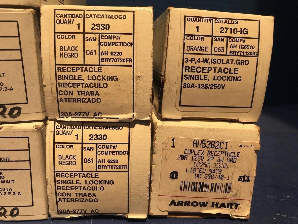 Used Leviton Toggle Misc Lot of Toggle Switch / Receptacles, Lot of 13