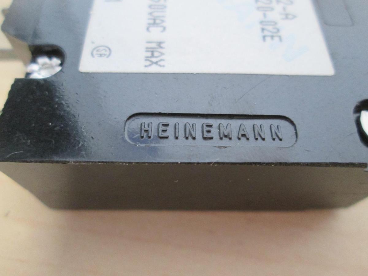 Used Heinemann, AM1-A2-A-0020-02E, Single Pole Circuit Breaker, 250V, 20A, Used