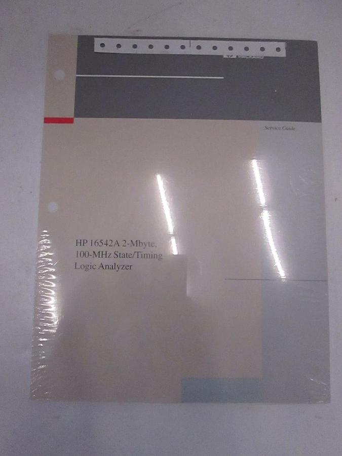 Used HP 16542A 2-Mbyte, 100-MHz State/Timing Logic Analyzer Service Guide, Used