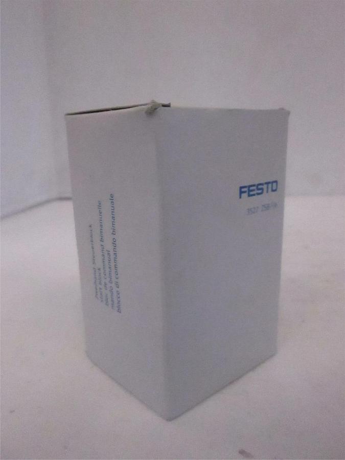 Used Festo 3527 ZSB-1/8, Air Source Safety Start Valve, New