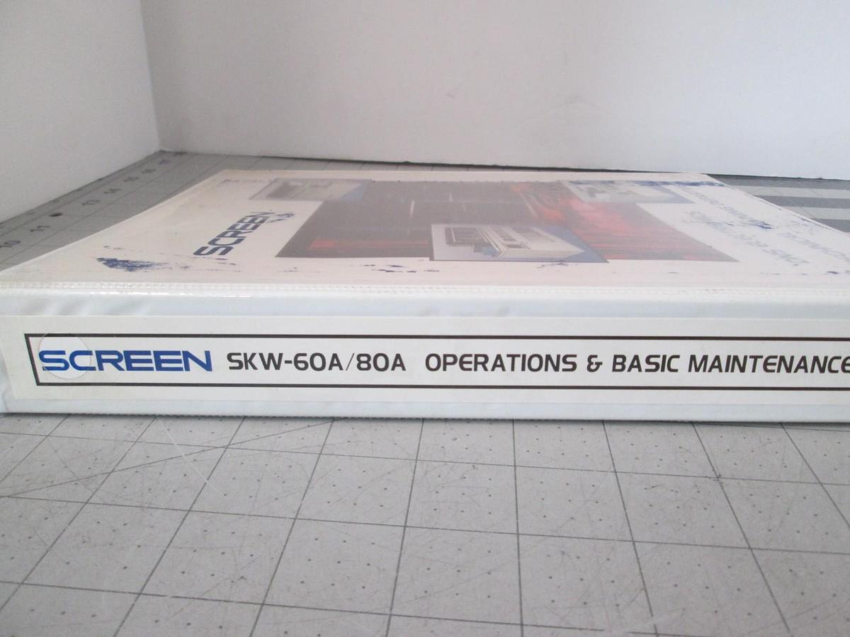 Used Screen, SKW-60A/80A, Advanced Maintenance Manual, Used