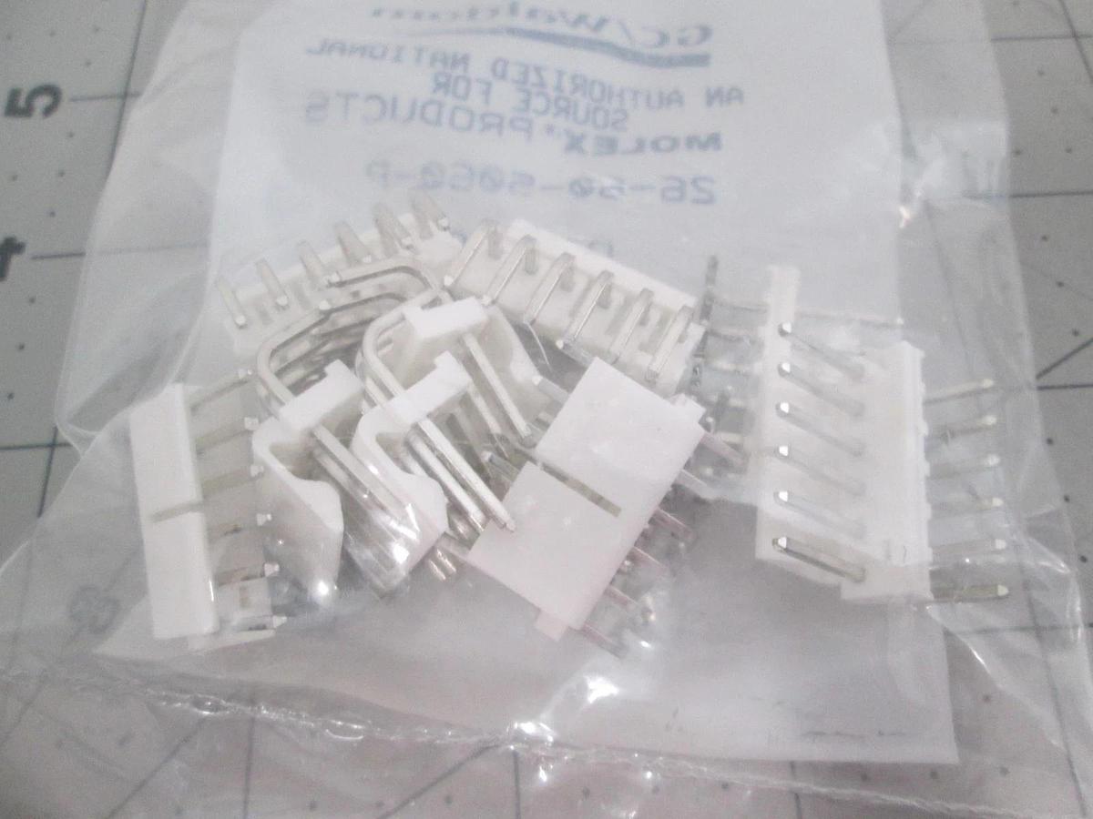 Waldom, 26-60-5060-P, 3 Position Header Connector, New, Lot of 100