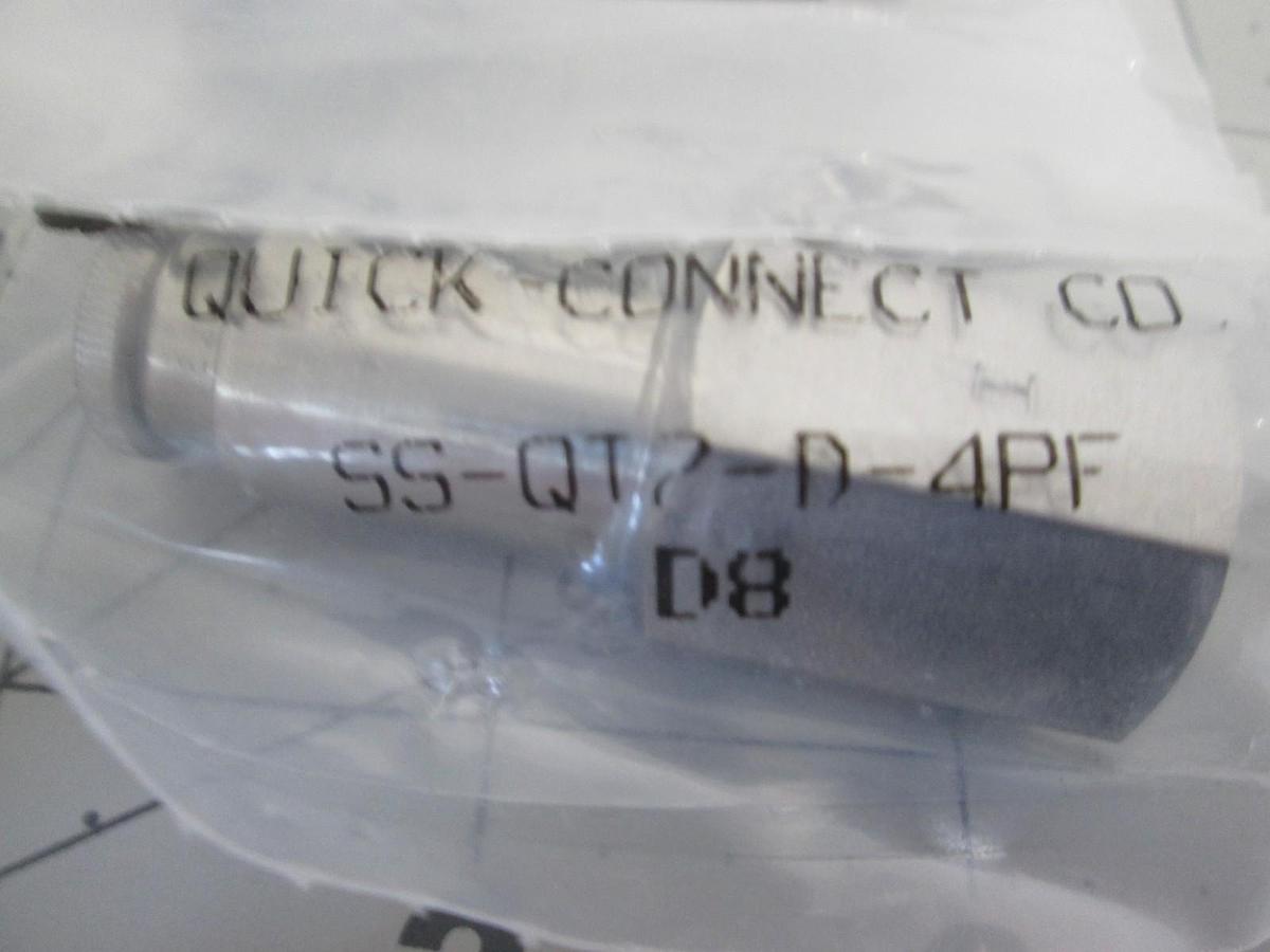 Used Swagelok, SS-QT2-D-4PF, SS Quick Connect, New, Lot of 3