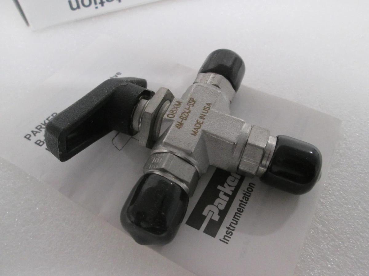 Parker, Ball Valve, 4M-B2XJ-SSP, 3-Way B- Series Valve, New