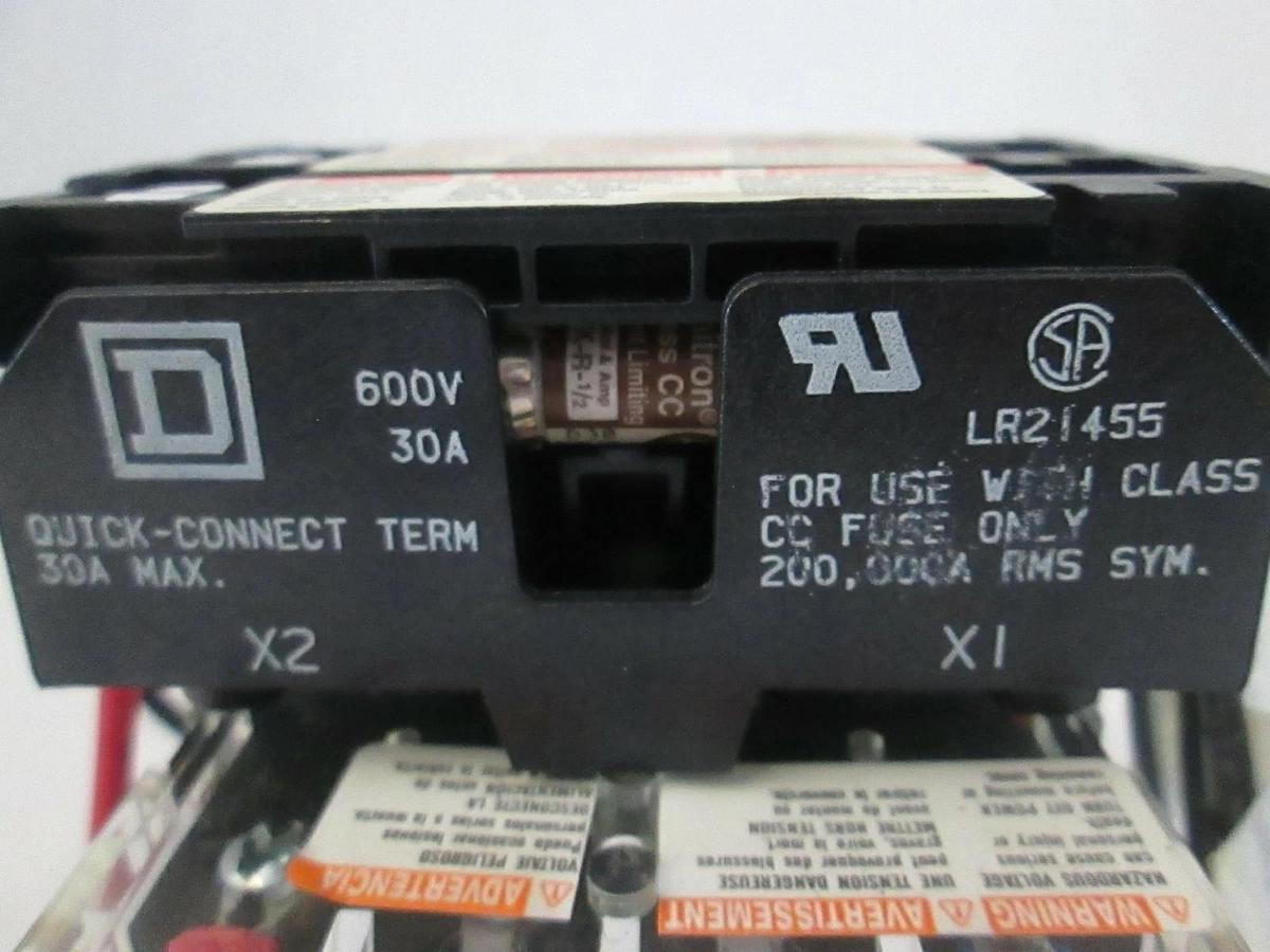 Used Square D Quick Connect Terminal Transformer LR21455, Used
