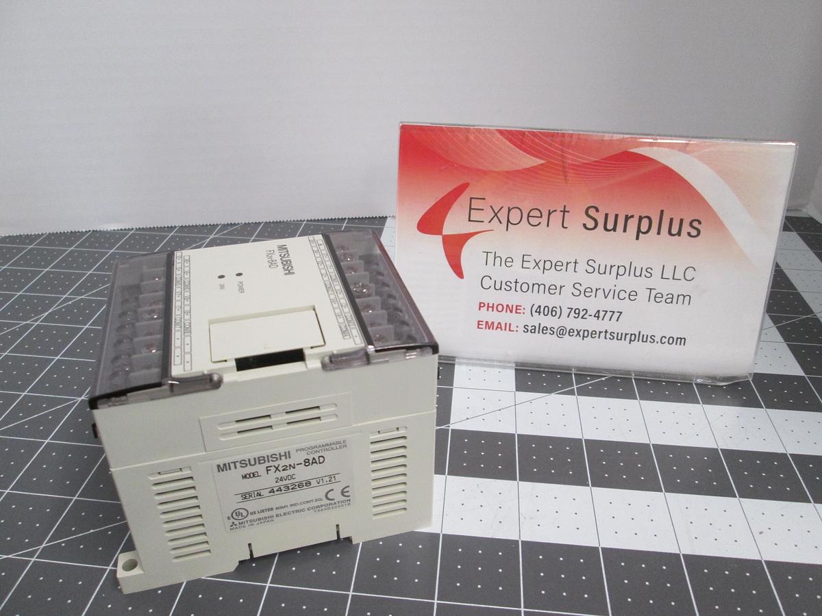 Used Mitsubishi, FX2N-8AD, 8-Channel Analog Input Module 24VDC FX2N Series PLC