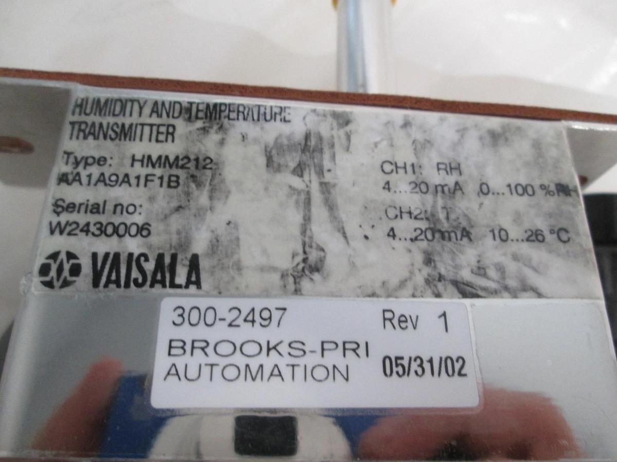 Brooks, HMM212-AA1A9A1F1B, Humidity and Temperature Transmitter, New