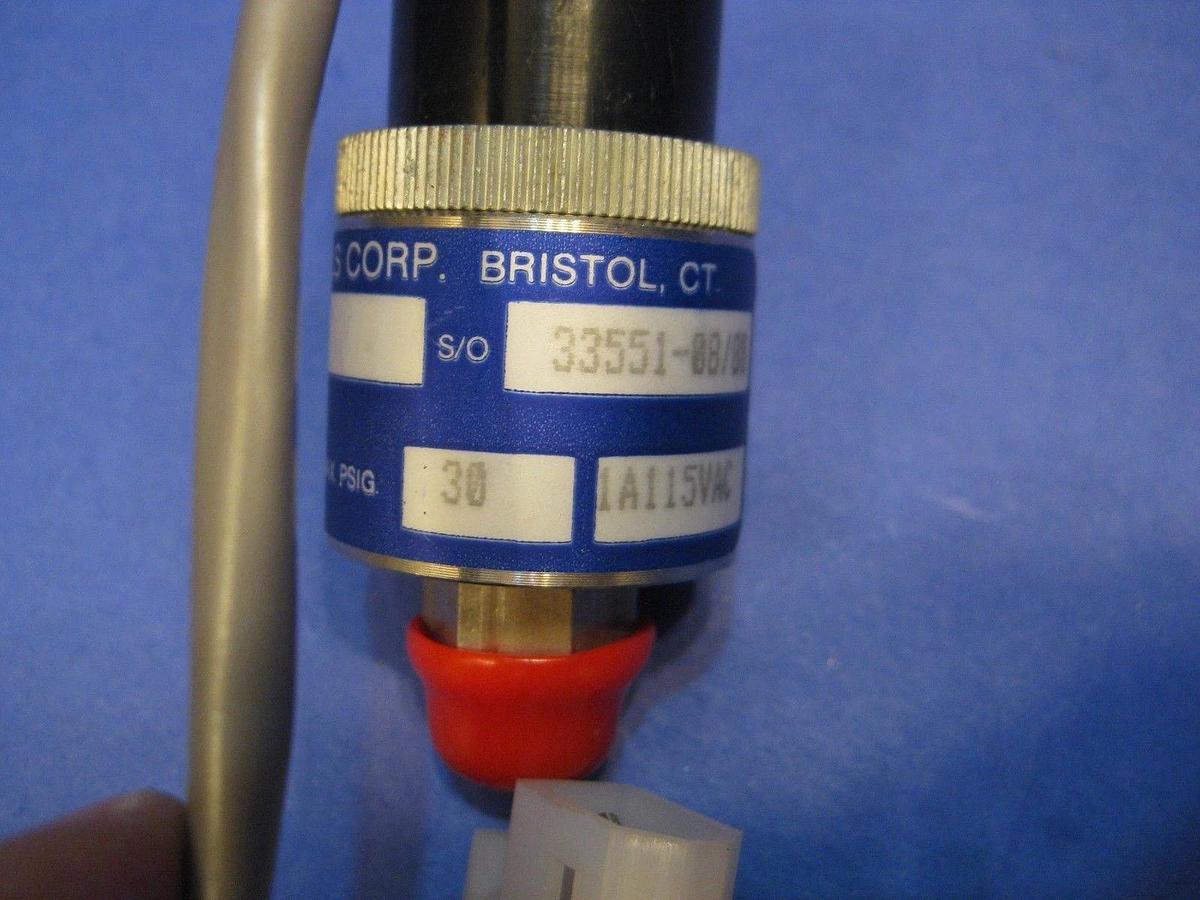 Used Whitman P1176-3N-F11L5-X SS High/Low Pressure Switch, 30 PSIG, 115V, New