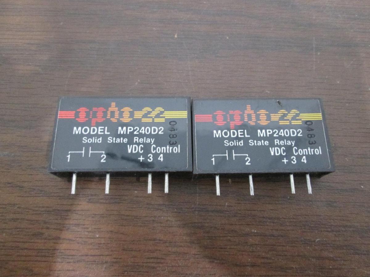 Used Opto 22, Model MP240D2, Solid State Relay, Used, Lot of 2
