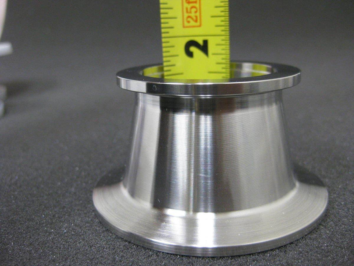 Stainless Steel Vacuum Tube Adapter NW40 to NW50, LOT of 3 NEW