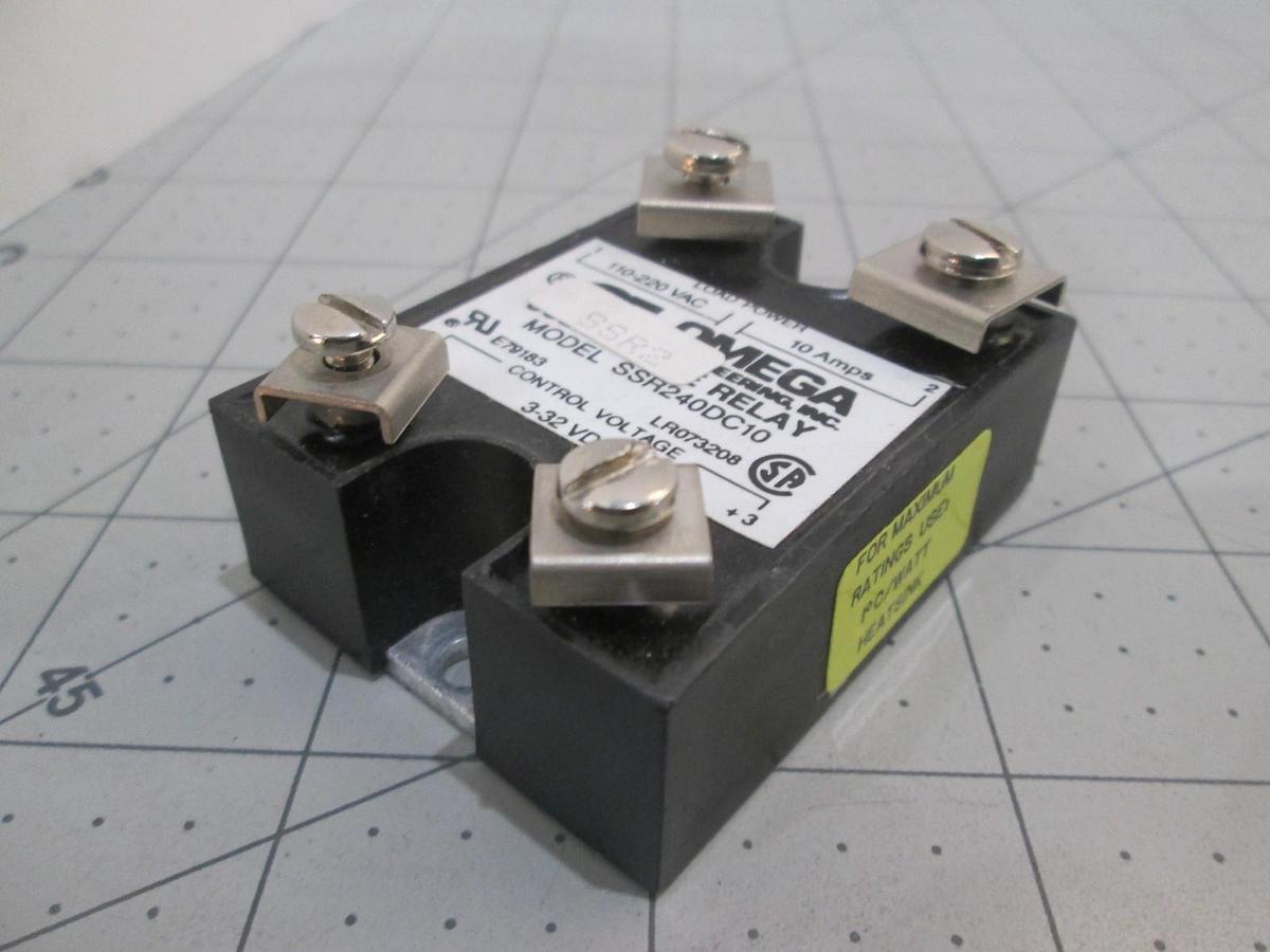 Used Omega, Model SSR240DC10, Solid State Relay, Used
